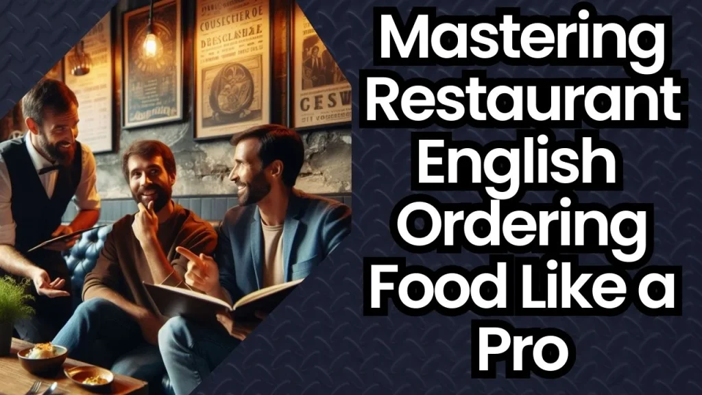 Mastering Restaurant English Ordering Food Like a Pro